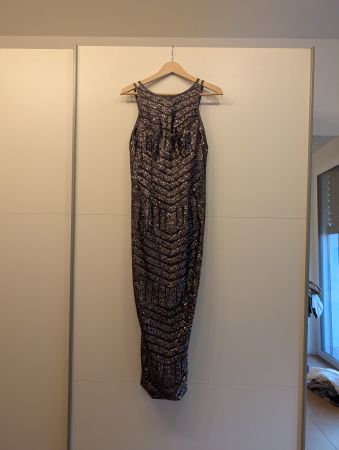 Unique, Glitzerndes Abendkleid, festlich, Gr. M, neuwertig