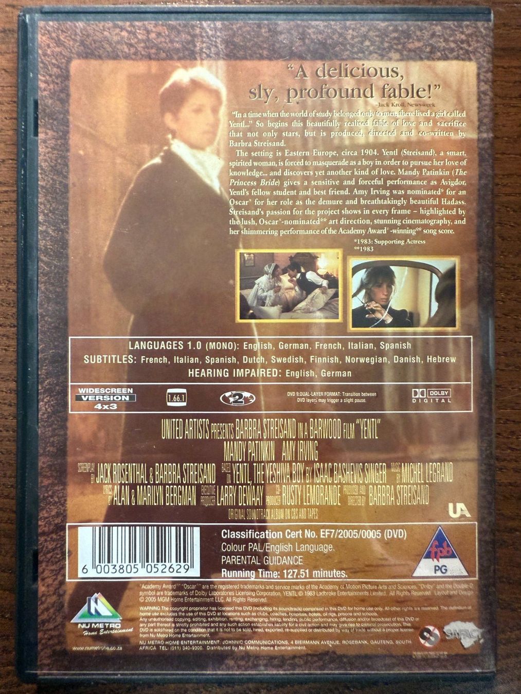 Alle DVDs: Yentl (1983) – Gebraucht aus Zürich von FilmFreunde 1