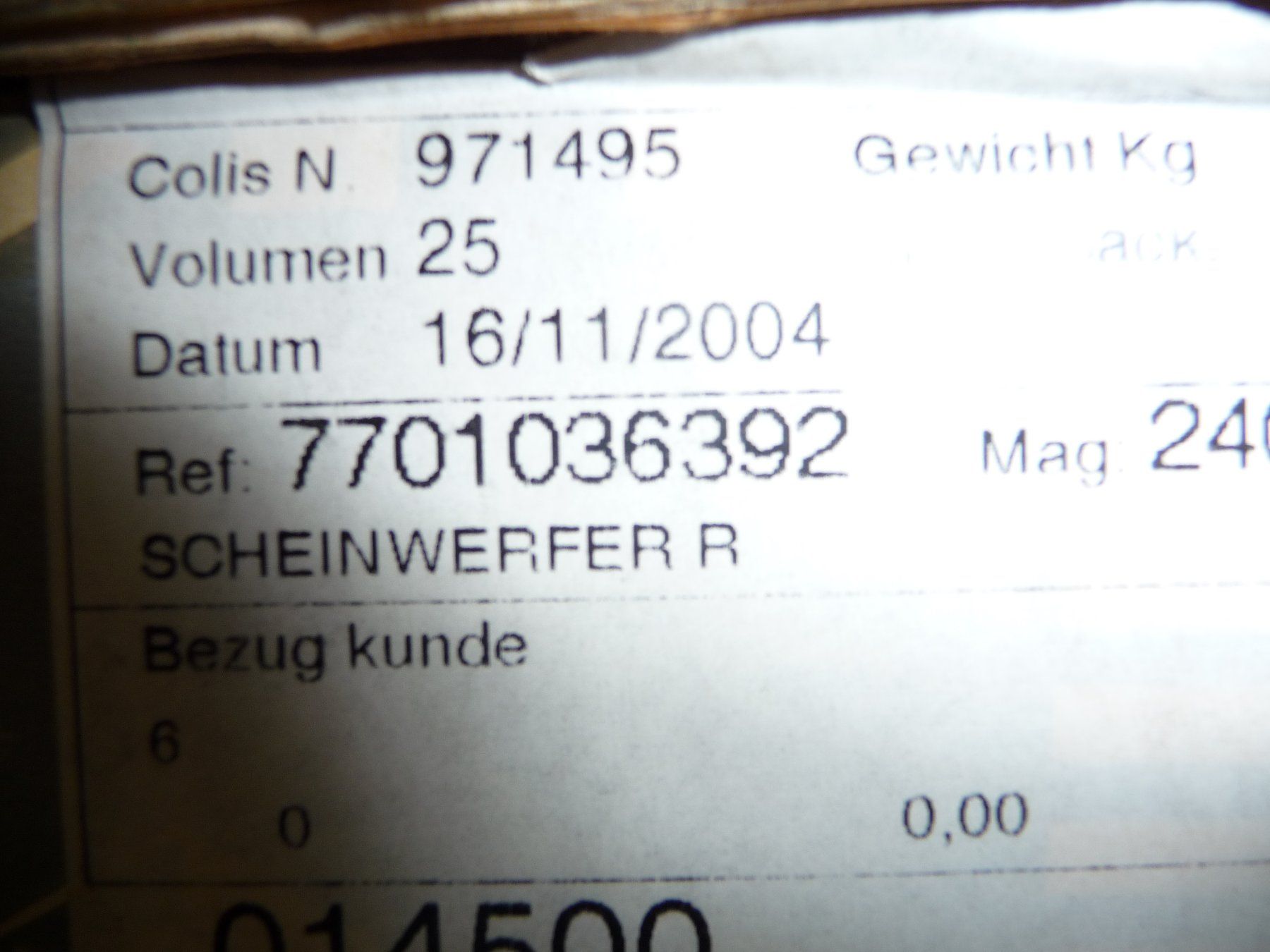 Fari: Renault Twingo 1  Scheinwerfer  R    77 01 036 392 – Nuovo e nell'imballaggio originale da Bennau venduto da Marco363 4