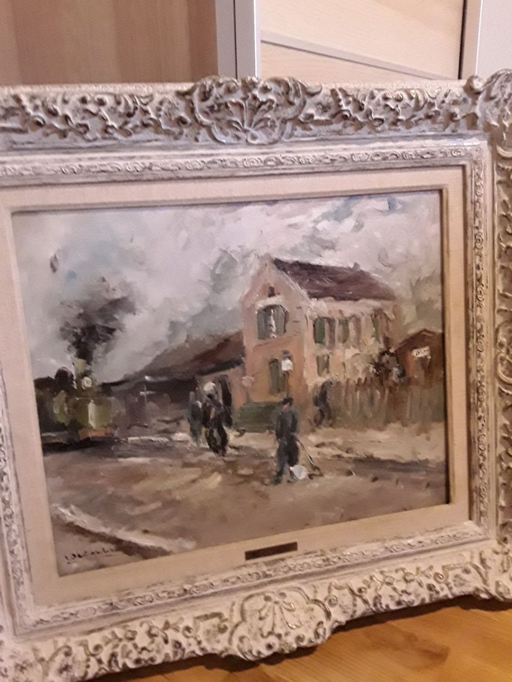 Dipinti: William Clochard Bahnhof Eisenbahn, "Gare en Oise" ca 1940 – Usato da Zürich venduto da helsan 3