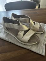 GABOR Sandalen Gold Champagner Echtleder – Gr. 6.5 (40)