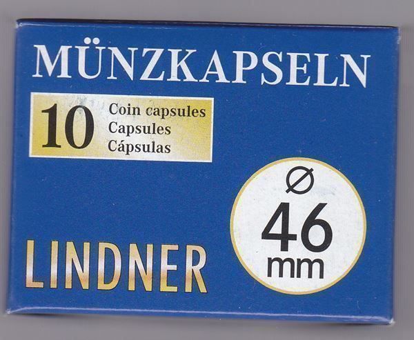 Accessori: Lindner 10er Pack Münzkapseln 46 mm – Nuovo e nell'imballaggio originale da Lichtensteig venduto da Mac_creative