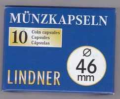 Lindner 10er Pack Münzkapseln 46 mm