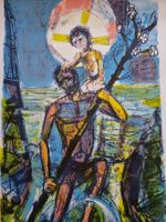HANS STOCKER LITHOGRAPHIE SIGNIERT NUMMERIERT
