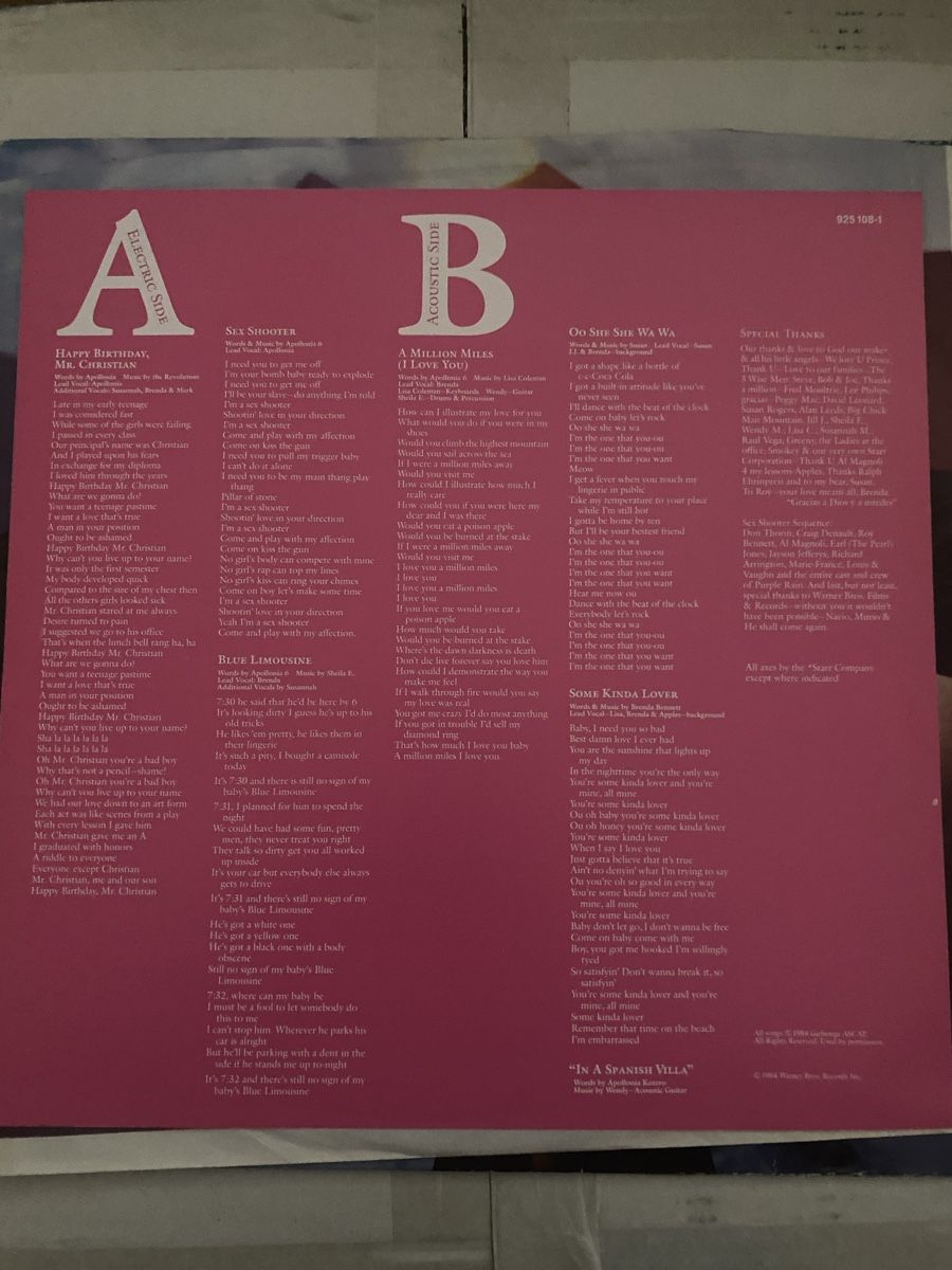 Dischi in vinile: Apollonia 6 – Usato da Lengnau BE venduto da most45 3