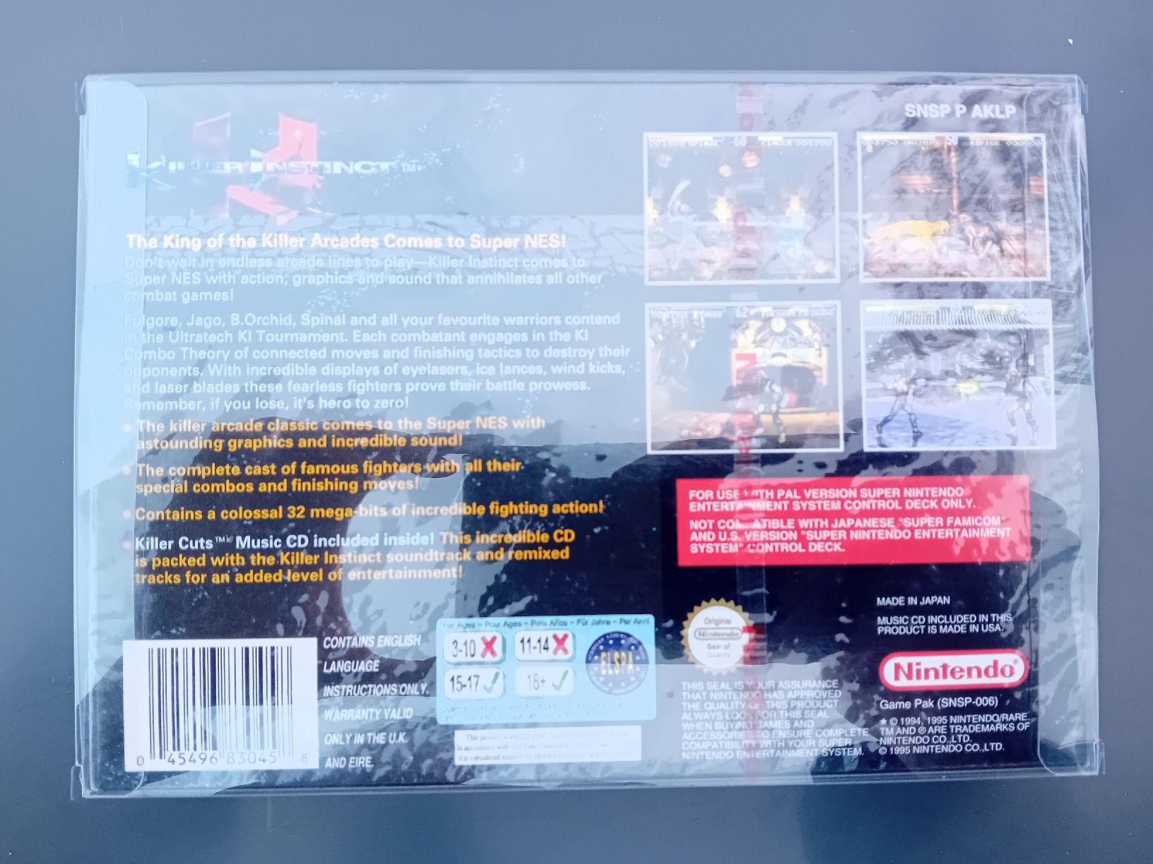 Nintendo Giochi: Killer Instinct Snes Neu Red Stripe – Nuovo e nell'imballaggio originale da Naters venduto da Niduz81 4