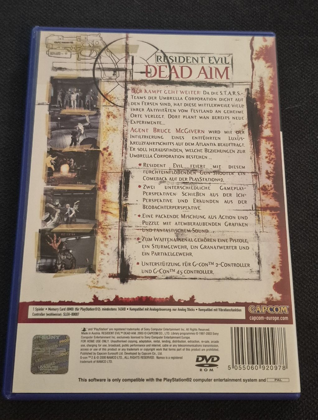 Capcom Giochi: RESIDENT EVIL DEAD AIM PS2 DEUTSCH RETRO GAMING G-CON 2 – Usato da Grand-Lancy venduto da luc111 1