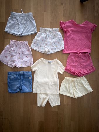 Mädchen Kleider Set Shorts T-Shirts Grösse 92