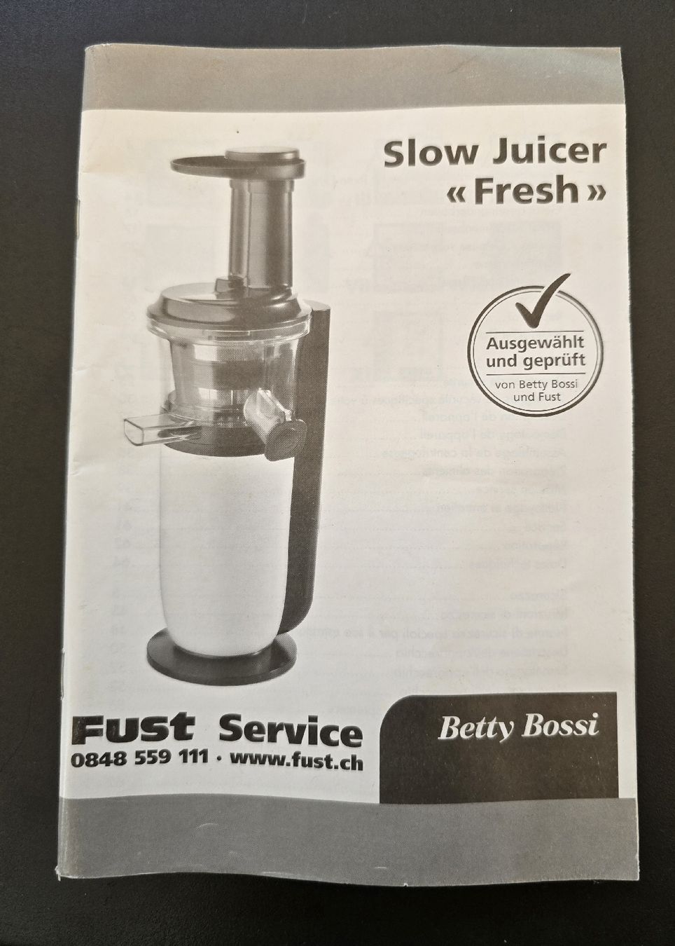 Betty Bossi Elettrodomestici da cucina: Entsafter von Betty Bossy – Usato da Geroldswil venduto da Churla 1