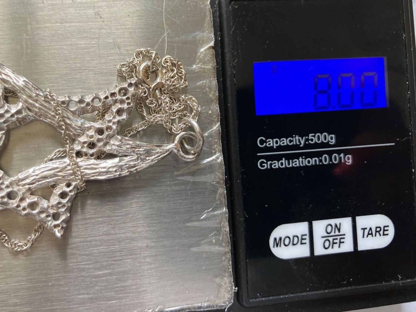 Catenine: Collier vintage étoile de David en argent 925, – Usato da Peseux venduto da CharmeCommerce 5
