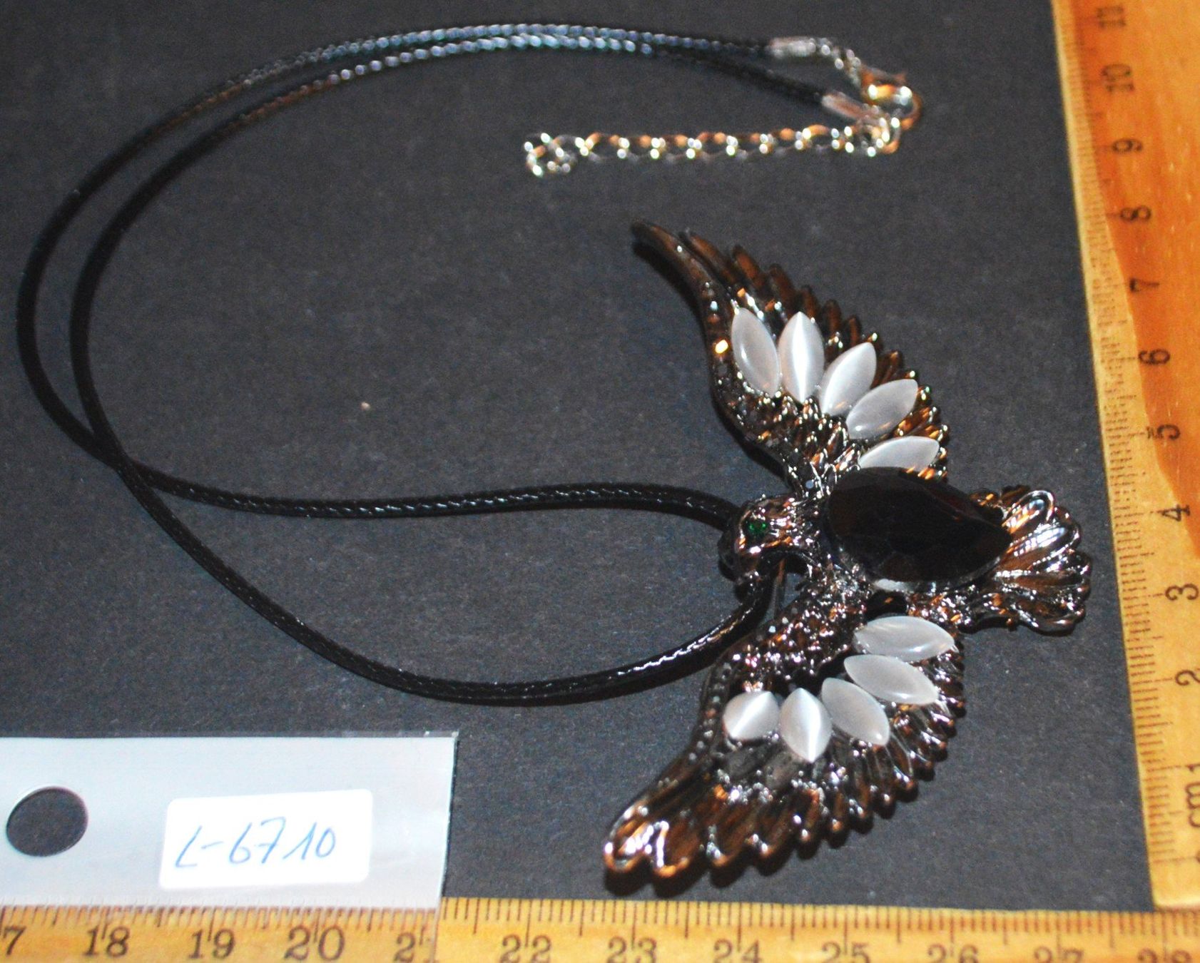 Spille & Fermagli: Brosche oder Halskette - L-6710 - Adler silbrig mit Strass – Nuovo e nell'imballaggio originale da Goldiwil (Thun) venduto da han_v5b7 4