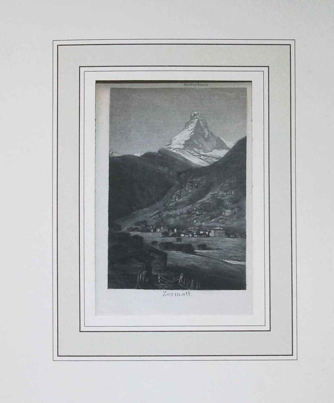 Gravures: Zermatt  seltene Aquatinta . – D'occasion à Rafz par Helvet32