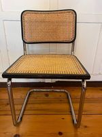 5 sedie candela/cesca legno e rattan