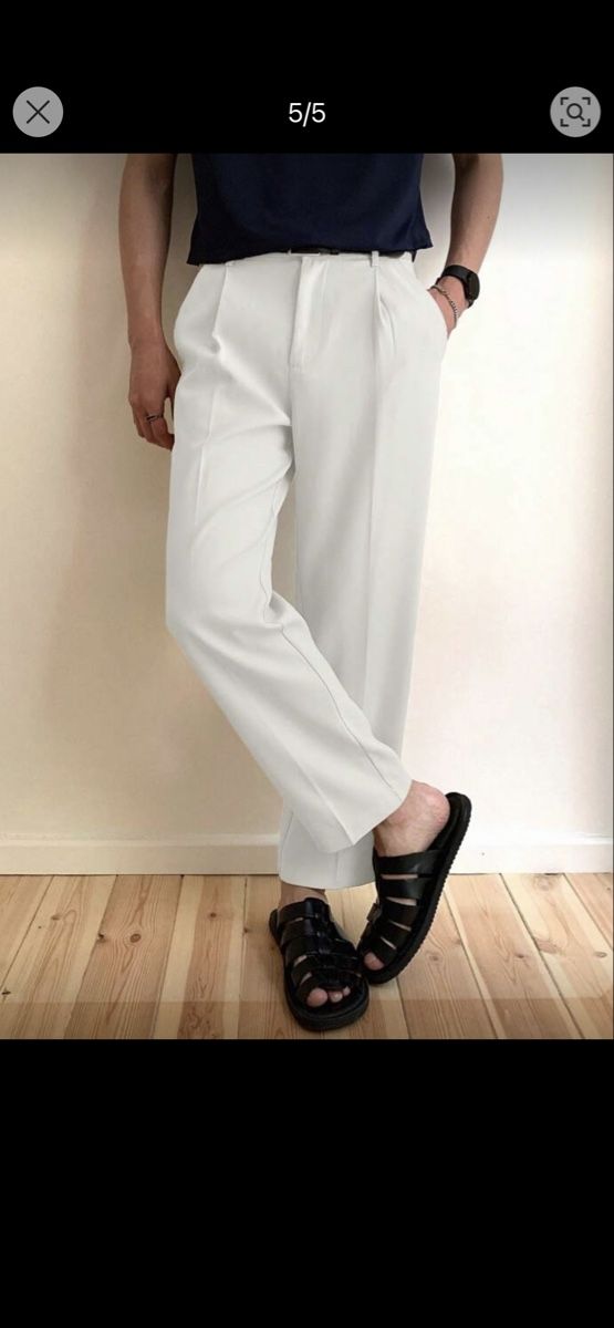 Pantaloni: White classic pants – Nuovo (secondo la descrizione) da Bern venduto da yan_8bjz