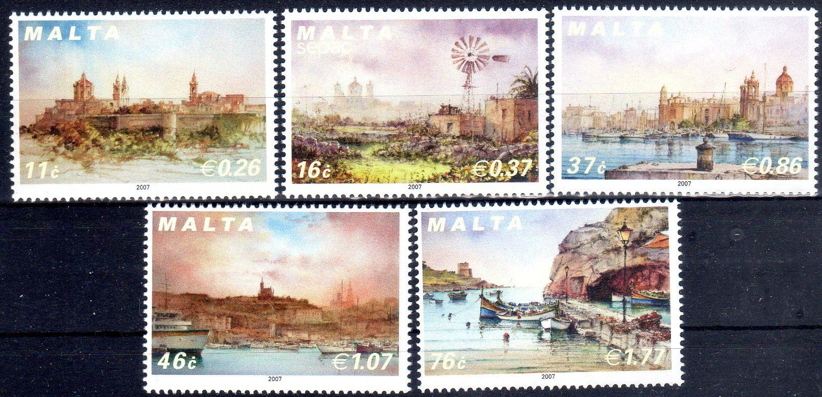 Tutti i francobolli: MALTA 2007 LANDSCHAFTEN 5 MARKEN ** POSTFRISCH ** - AA80 – Nuovo (secondo la descrizione) da Losone venduto da EM2019