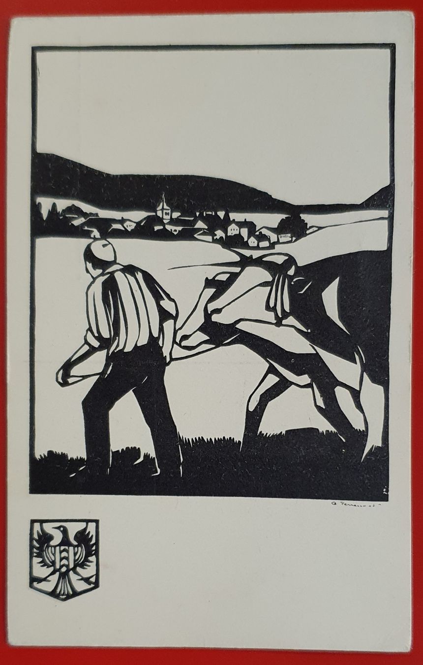 Ansichtskarten: Künstlerkarte, Val-de-Ruz, Cernier – Gebraucht aus Kreuzlingen von Rschweiz1