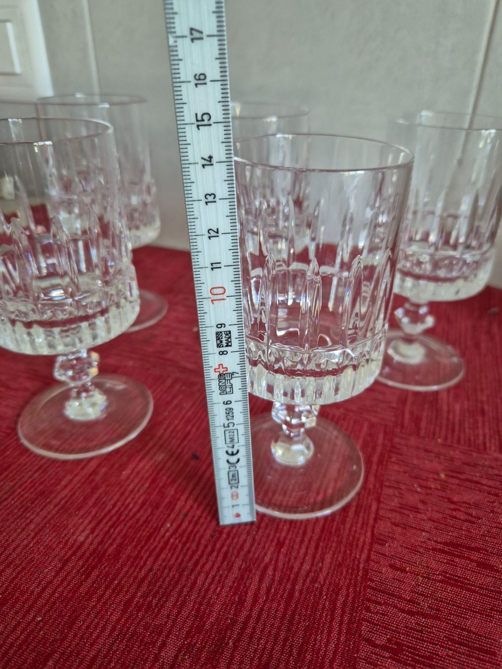 Bicchieri: 5 verres à vin en cristal taillé C52 – Usato da Fully venduto da tameab 3