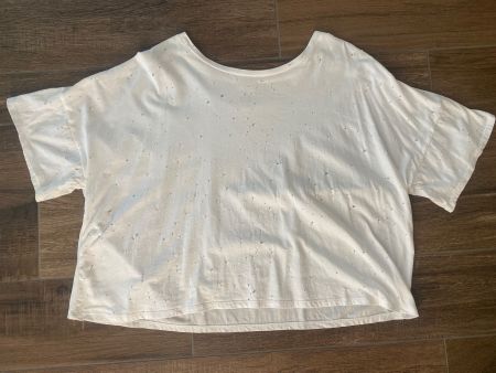 Forever21 T-Shirt mit Löcher weiss Gr. 3XL / Gr. 50 - 52