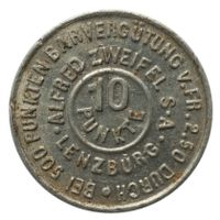 Jeton 10 Punkte A. Zweifel S.A. Lenzburg