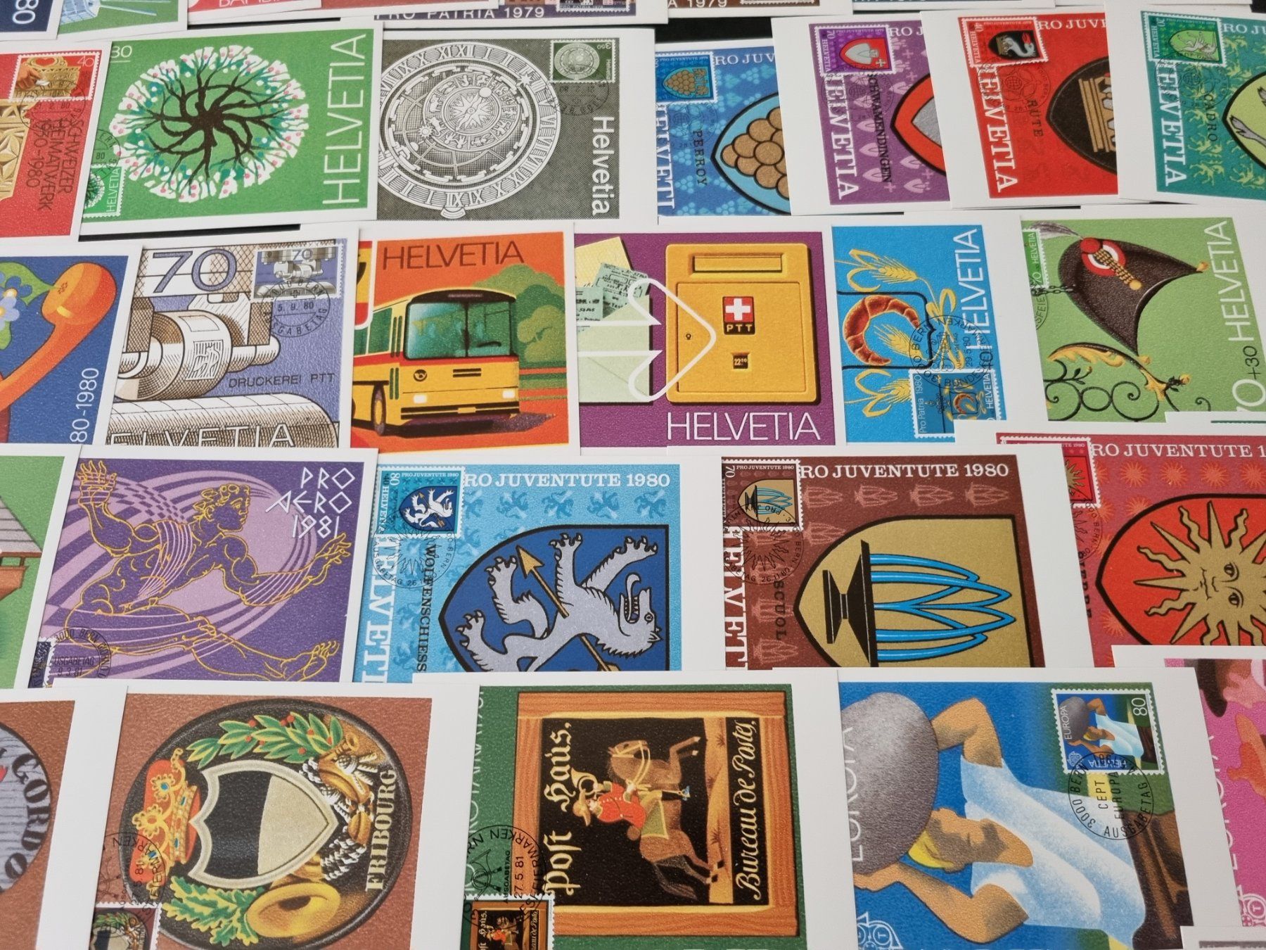 Tutti i francobolli: 85 Maximumkarten Schweiz 1979 - 1982 – Usato da Gümligen venduto da Geniusbuy 4