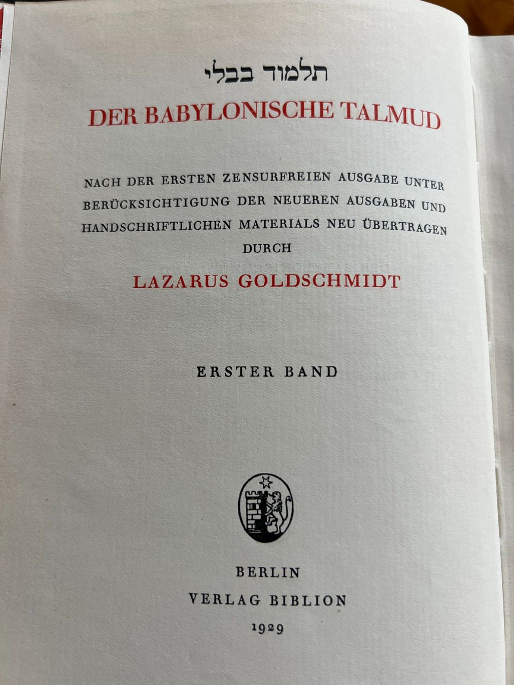 Bücher: Der Babylonische Talmud – Gebraucht aus Lutry von joh_f8hp 4