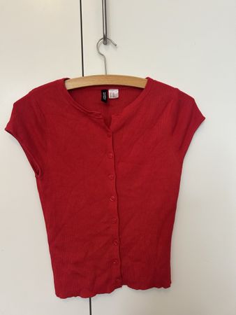 Cardigan H&M Rot Grösse XXS guter Zustand