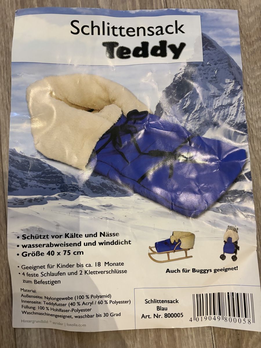 Sacchi a pelo: Schlittensack Teddy – Usato da Bonstetten venduto da Keynes 2