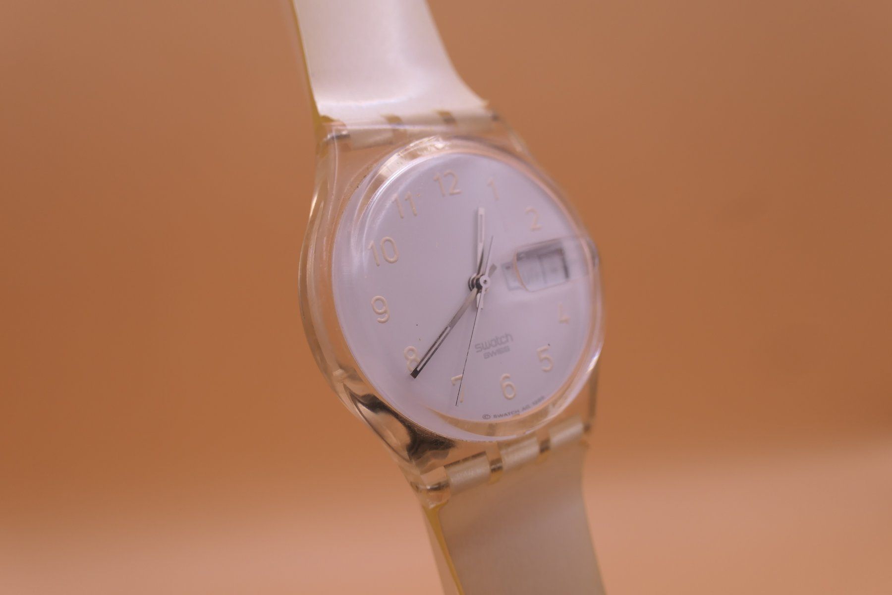 Swatch Uhren: Swatch Gent "SNOWCOVERED" GK733, neue Batterie – Gebraucht aus Thun von CHRONOTIKA 2