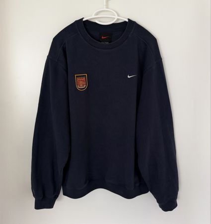 Vintage Arsenal Nike 90s Training Sweater Dunkelblau