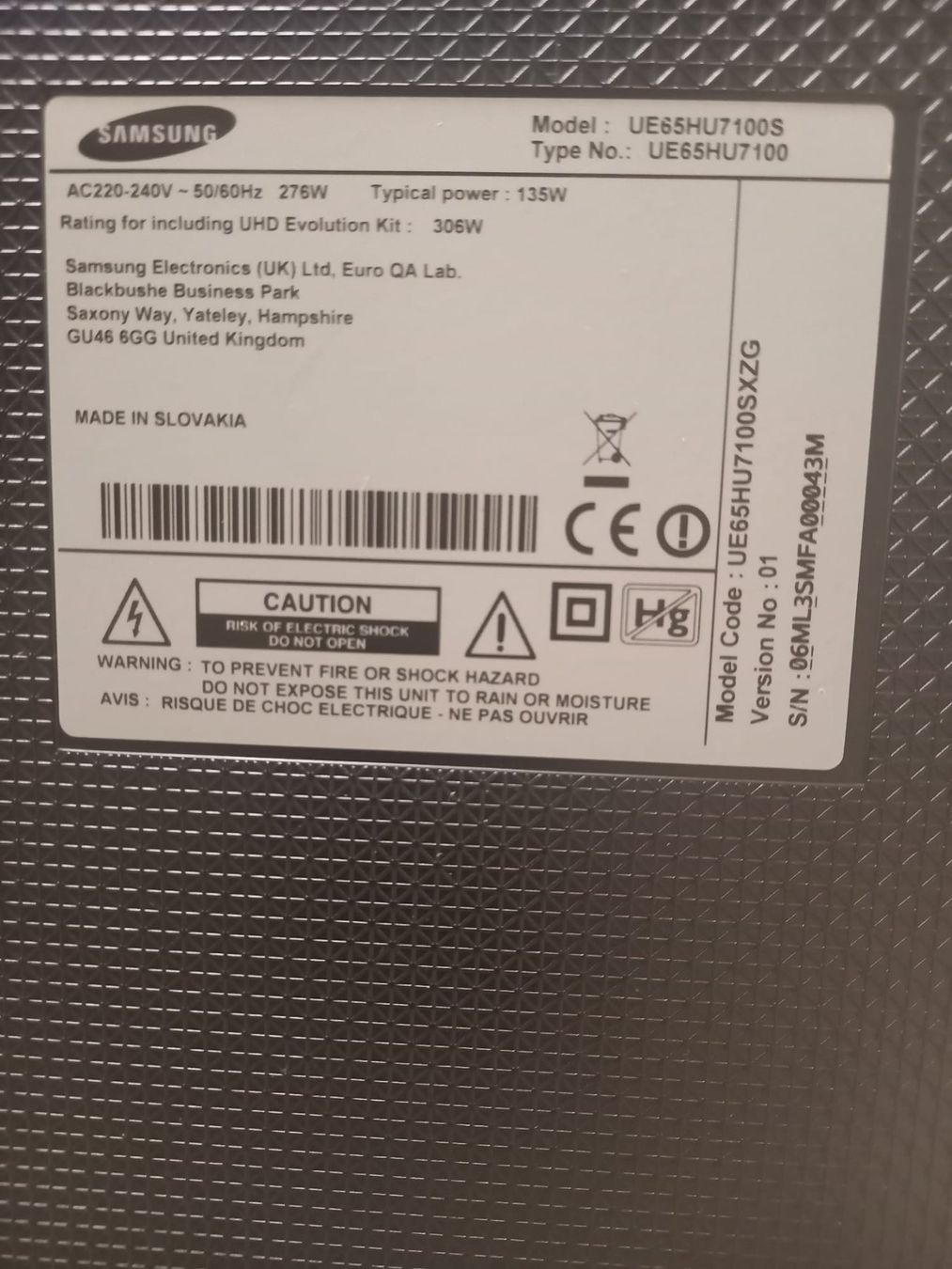 Samsung Televisori: Samsung TV 65 zoll – Usato da Kaltbrunn venduto da jov_9rwy 1