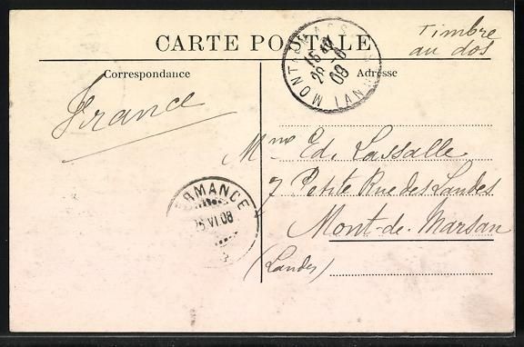 Ansichtskarten: AK Hermance, L'Eglise, 1908 – Gebraucht aus Berlin von bartko-reher 1