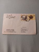 Inde-Suisse: Enveloppe avec timbres et cachet spécial!