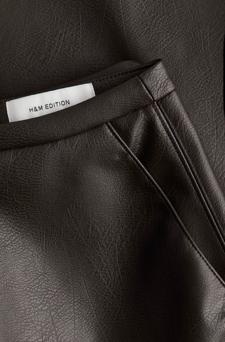 H&M Gonne: Kunstleder Rock/Jupe dunkelbraun – Nuovo (secondo la descrizione) da Muttenz venduto da stoeberi01 2