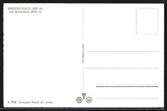 Cartes postales: Grindelwald, Hotel Kreuz und Post mit We – D'occasion à Berlin par bartko-reher 1