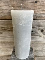 Grosse Laternenkerzen/Grau/Rustico/80x220mm/Neu/OVP