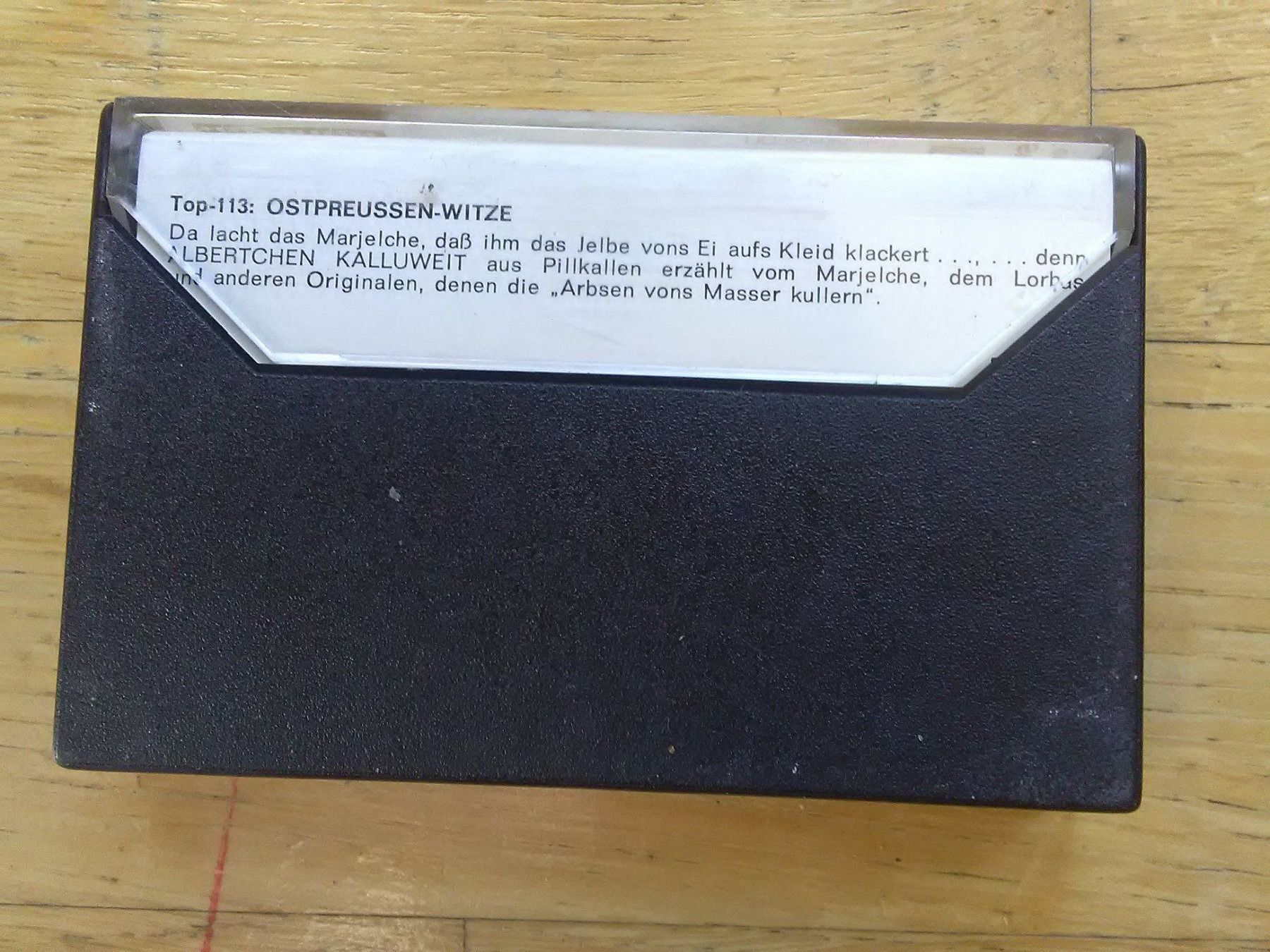 Musicassette: Ostpreussen-Witze (MC) – Usato da St.Galllen venduto da elkaphone 4