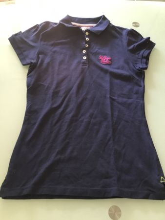 Tommy Hilfiger Damen Poloshirt – Dunkelblau Gr. S