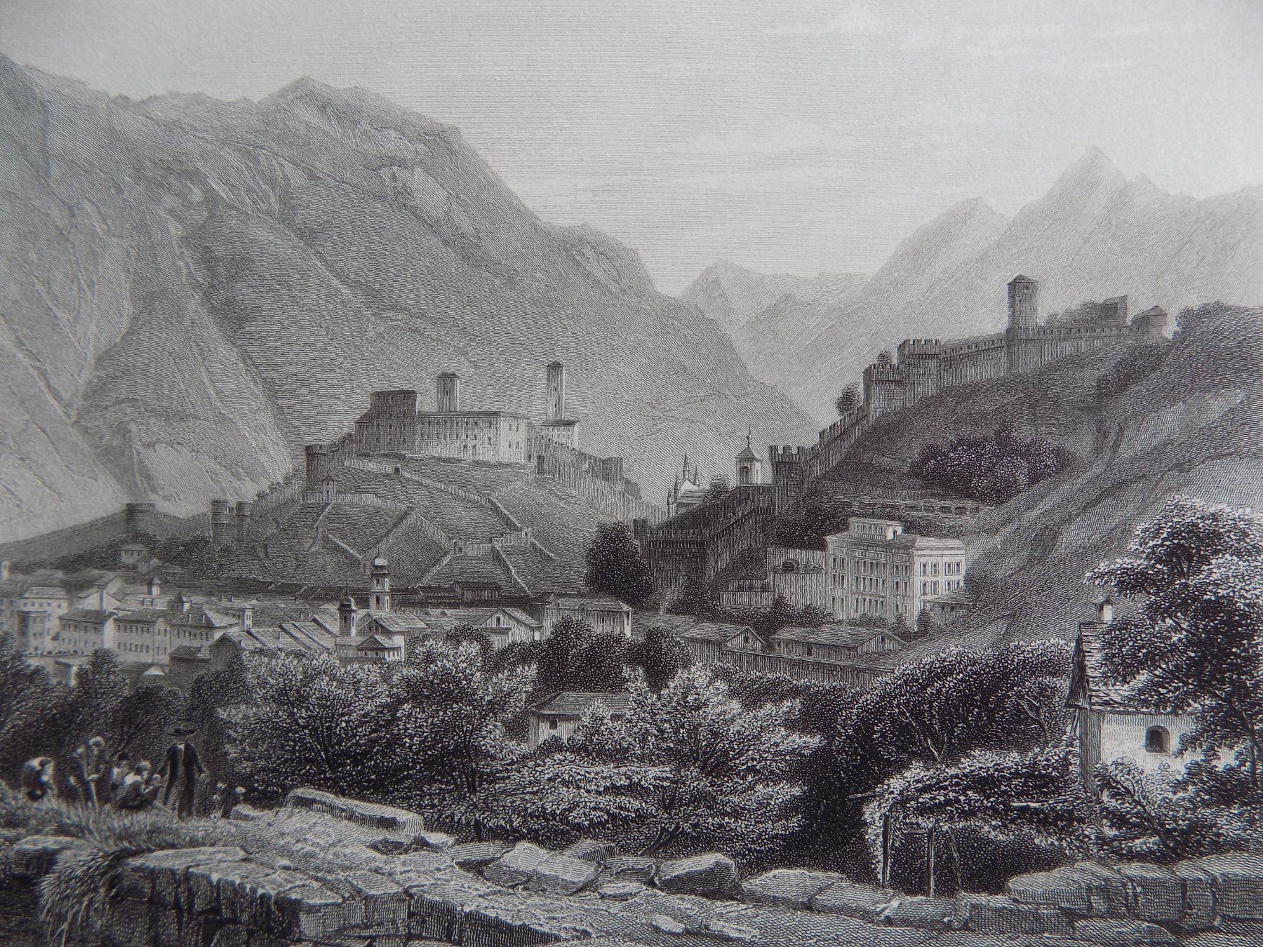 Incisioni: Bellinzona von Köhler – Usato da Risch venduto da Rischli15 5