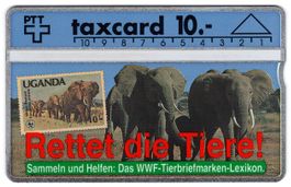 WWF Rettet die Tiere - seltene Firmen Taxcard
