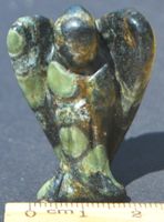 Deko - Heilsteine P-28 – Rhyolith (Regenwald Jaspis) – Engel
