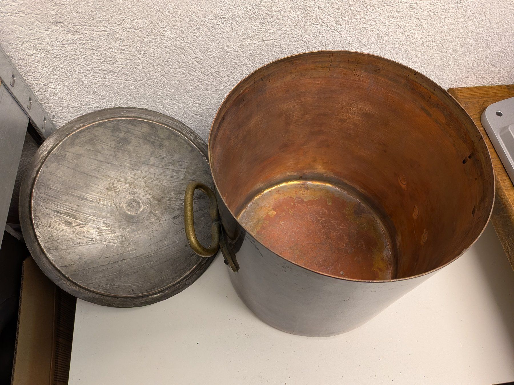 Pentole: Schöner Kupfertopf/Pfanne mit Deckel – Usato da Zürich venduto da Fractal 2