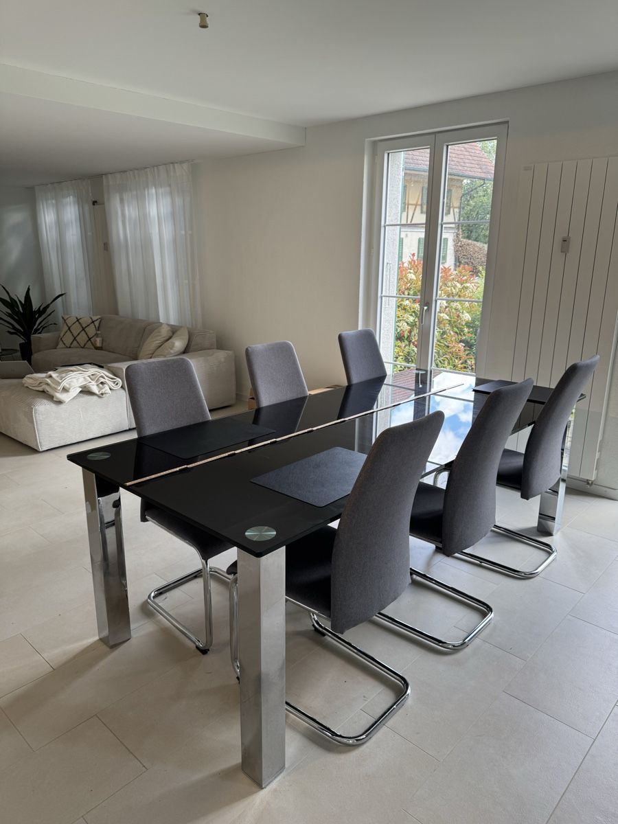 Stühle: 6 Stk. Stühle / Freischwinger grau – Gebraucht aus Kyburg-Buchegg von familyfirst 4