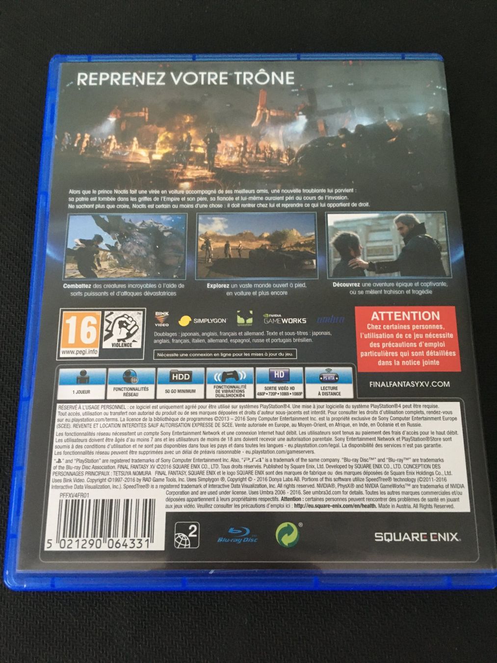 Sony Spiele: Final Fantasy XV für PS4 – Gebraucht aus St.Gallen von sjosjo 1