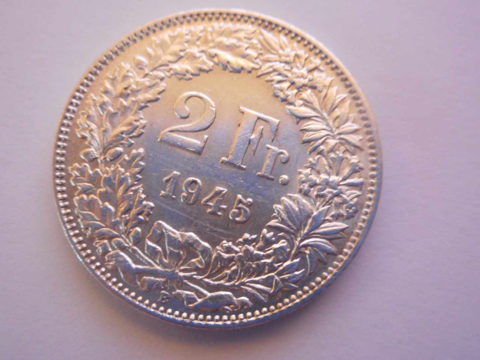 Alle Münzen: 2 Fr. 1945 silber  mit Patina – Neu (gemäss Beschreibung) aus Kriegstetten von pizlad2010 1