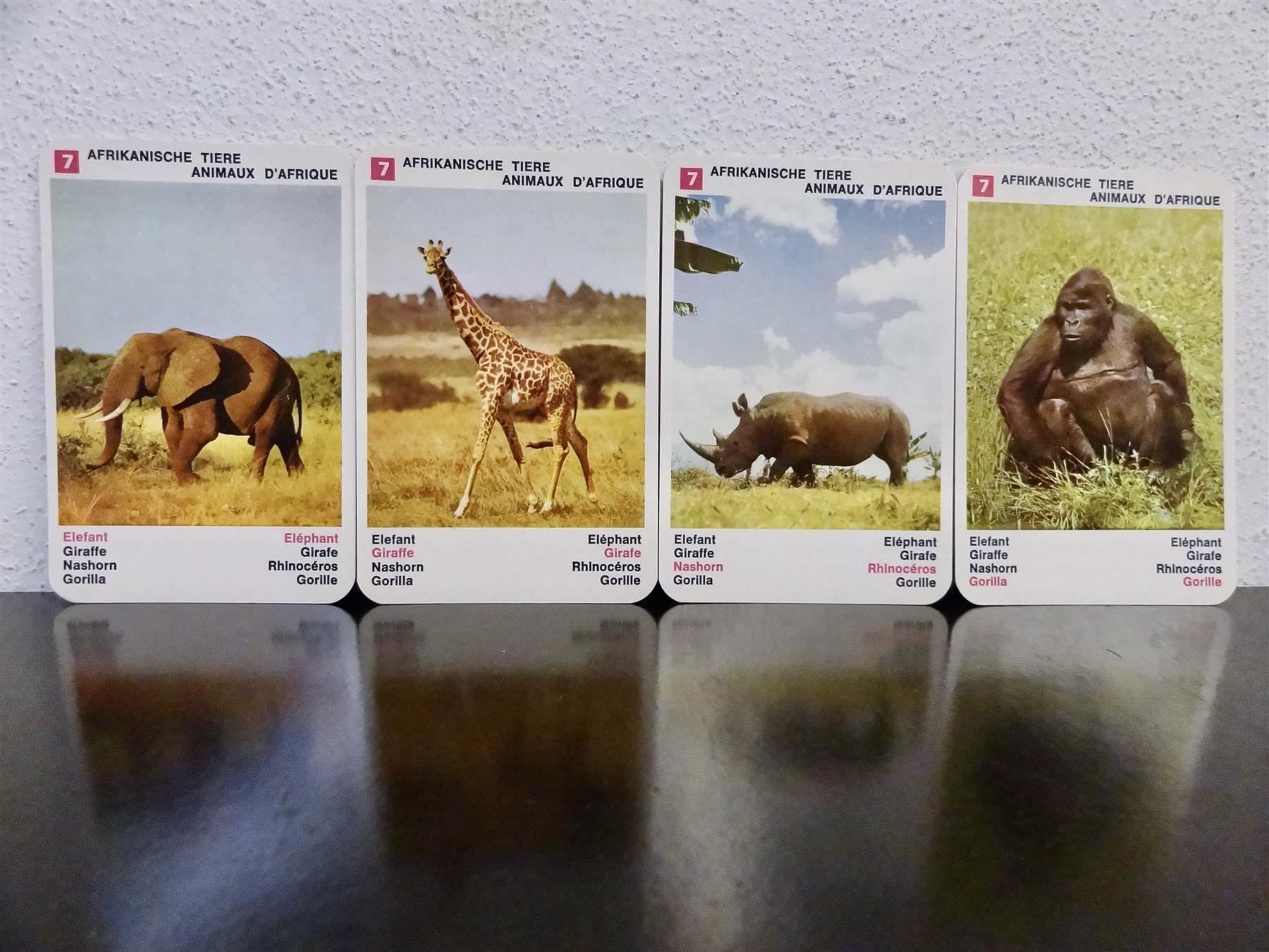 Giochi: schönes altes Quartett TIER-QUARTETT – Usato da Kerzers venduto da wisaundso 8