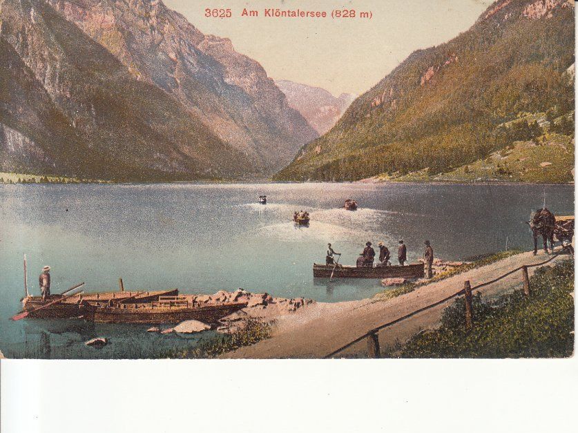 Cartoline postali: Klöntalersee ca. 1920 – Usato da Bürglen TG venduto da StampGraf