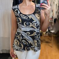 Woman's Collection Viskose Top L/XL mit Goldglanz