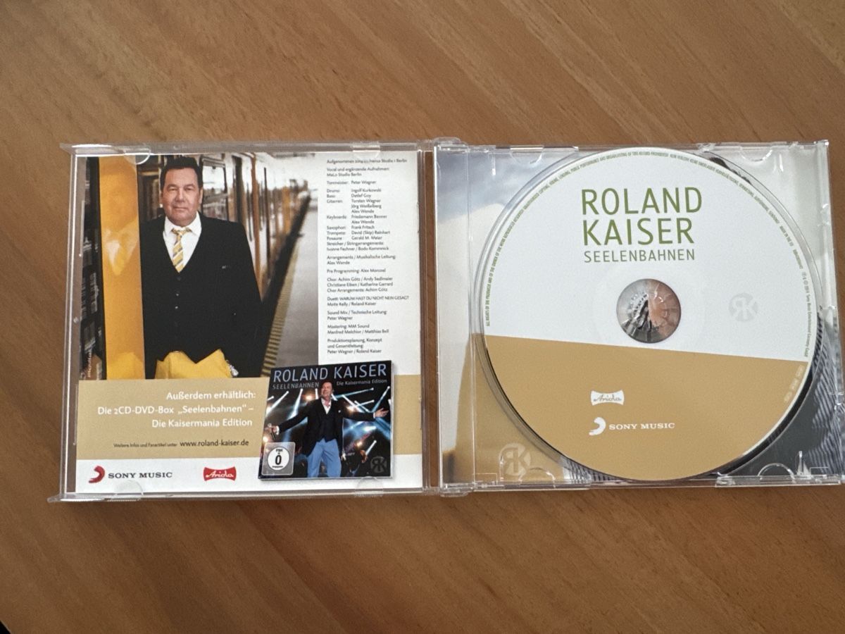 CD: Roland Kaiser - Seelenbahnen CD    Schlager – Usato da Zürich venduto da Smarties13 1