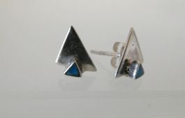 Ohrstecker mit kleinem Türkis, Silber 925