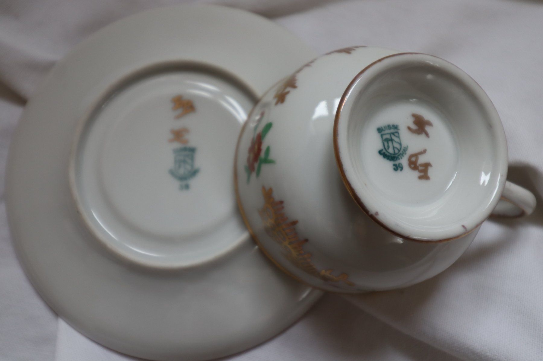 Tazze: Espressotasse mit Unterteller - Langentha – Usato da Hagendorn venduto da and_f6dj 2